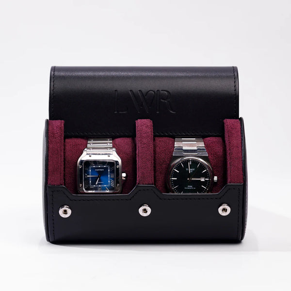 The Raven Black X Purple Watch Roll - 2 Slot
