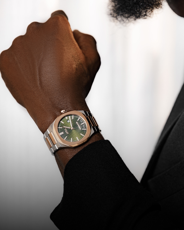 Two Tone Green Dial Astral Date Master