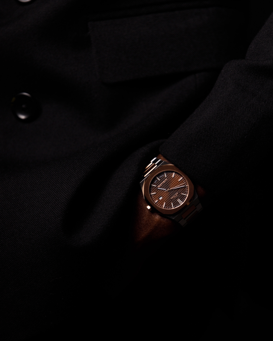 Two Tone Brown Dial Astral Date Master