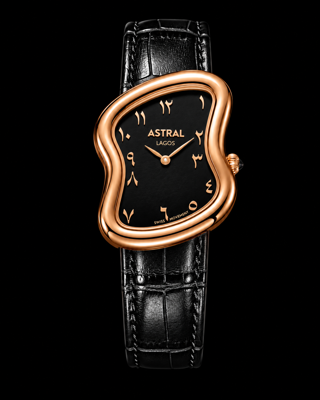 Astral Retro — Rose Gold x Black Dial