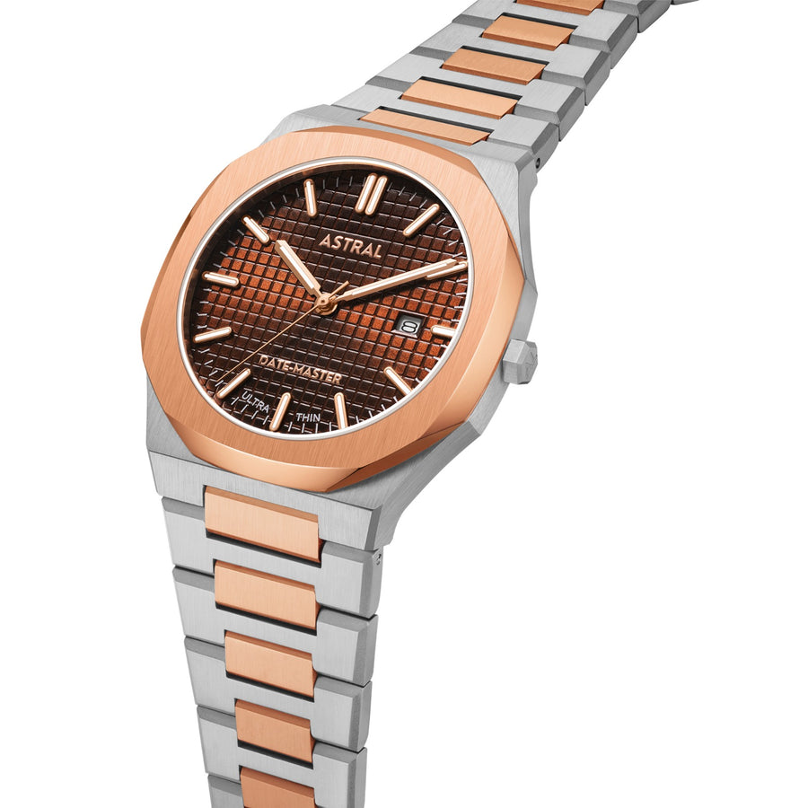 Two Tone Brown Dial Astral Date Master