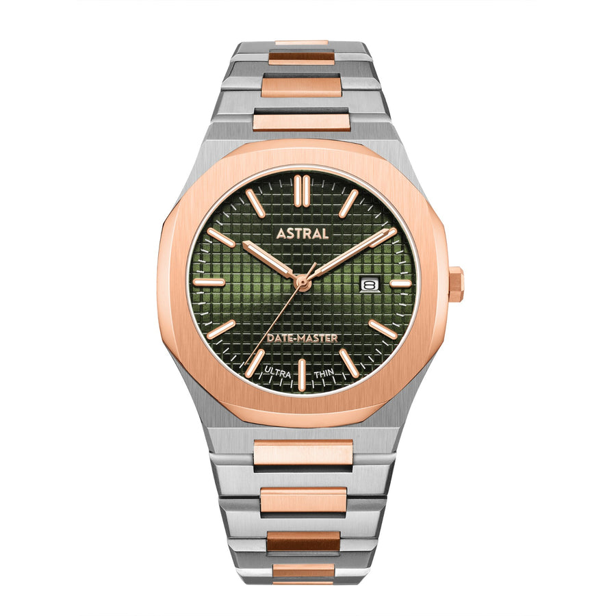Two Tone Green Dial Astral Date Master