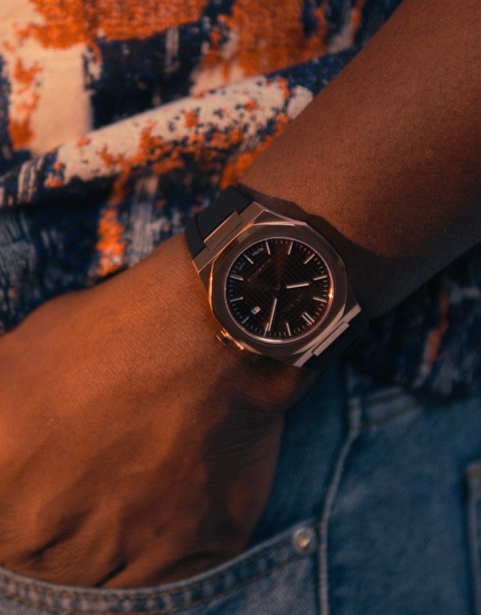 Date Master on a silicone strap