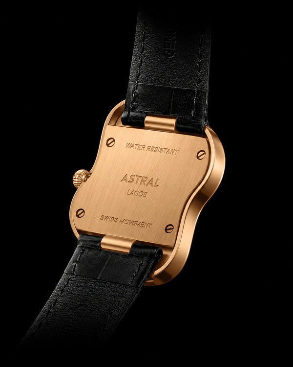 Astral Retro — Rose Gold x Black Dial