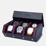 The Raven Black X Purple Watch Roll - 6 Slot