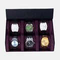 The Raven Black X Purple Watch Roll - 6 Slot
