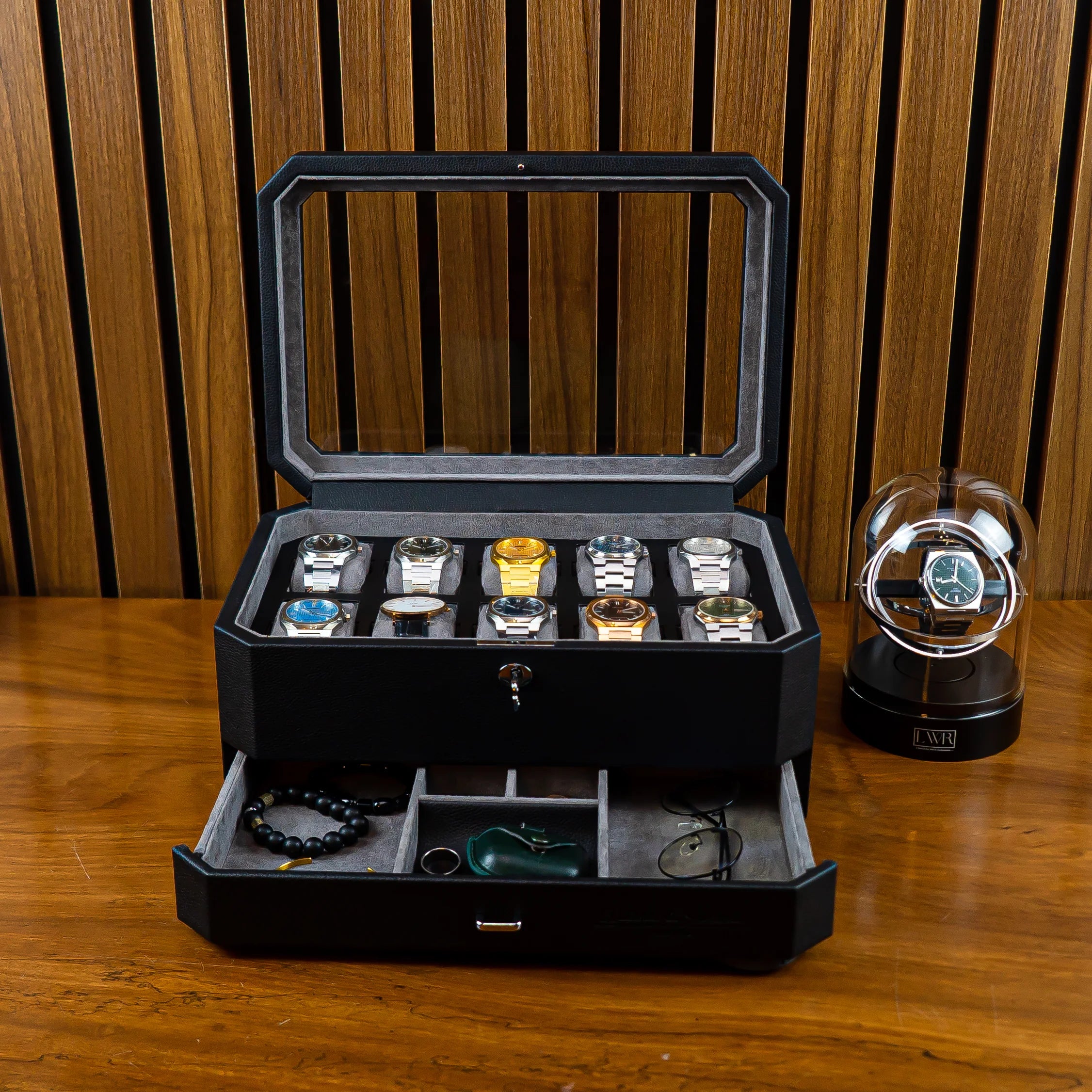The Duke Watch Box With Drawer