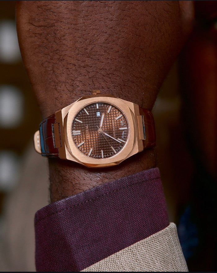 Date Master on a leather strap