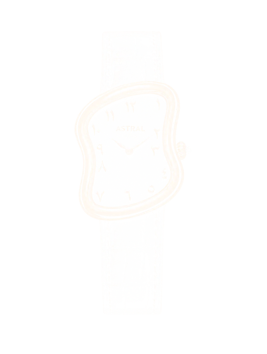 Astral Retro, silver, black dial